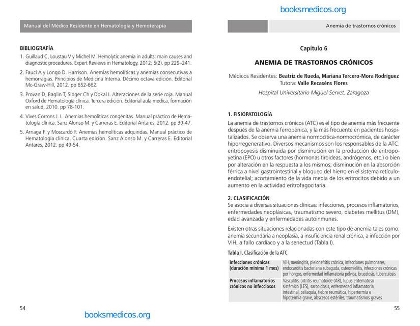 Anemia de Enfermedad Crónica 