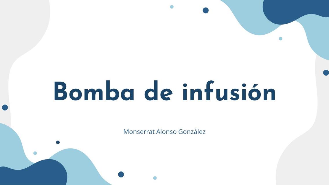 Bomba de infusión