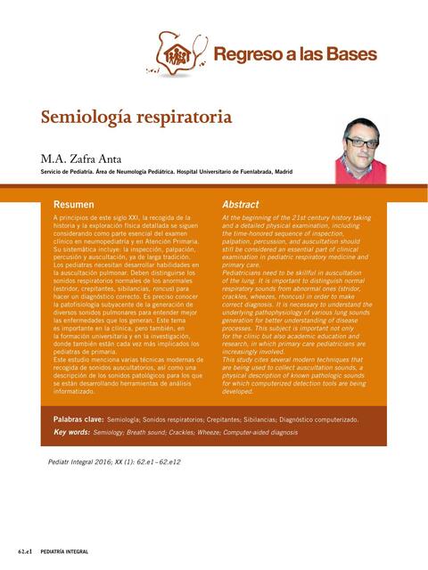 Semiología Respiratoria