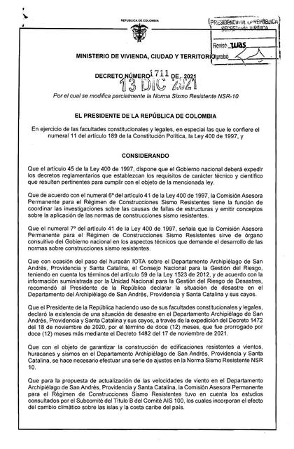 Decreto del 13 de diciembre de