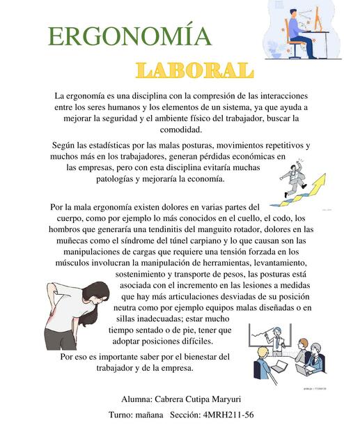 Ergonomía Laboral 