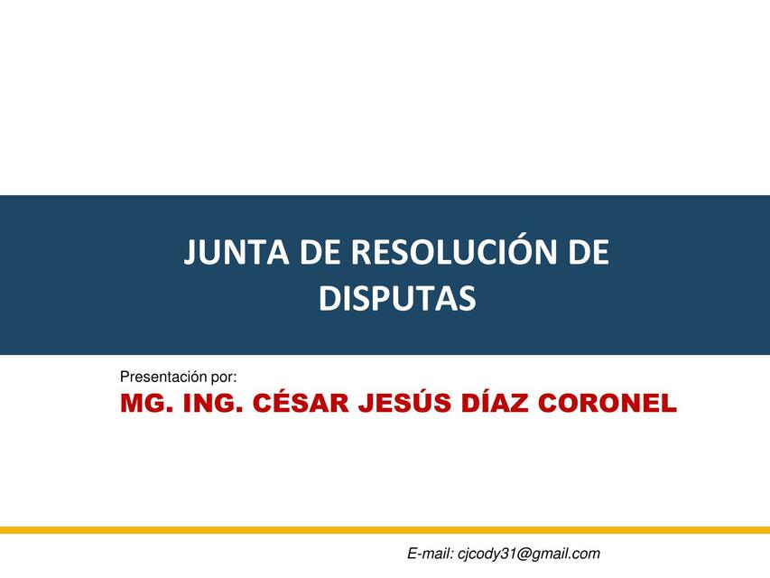 Junta de resolución de disputas