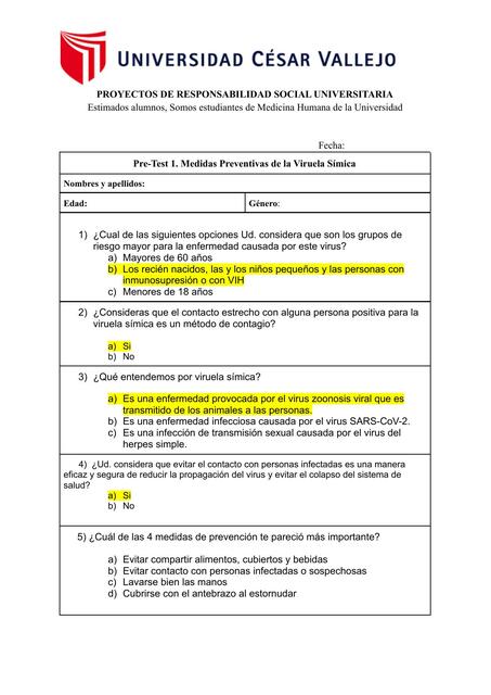 Proyectos de responsabilidad social