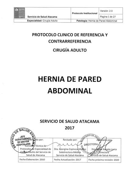 Protocolo Hernia de Pared Abdominal