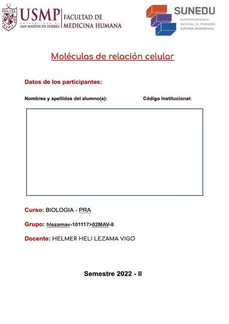 Moléculas de relación celular