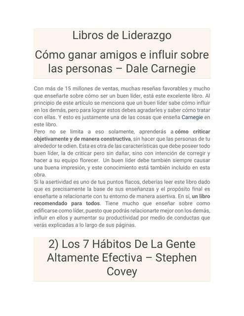 Libros de Liderazgo