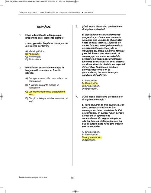 Examen muestra 2010