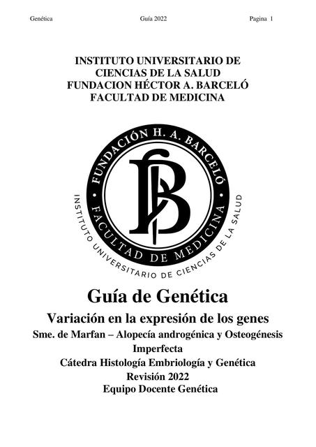 Variación en la expresión de los genes