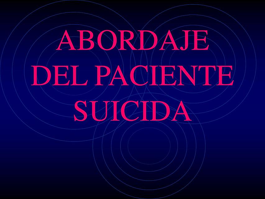 EL SUICIDIO