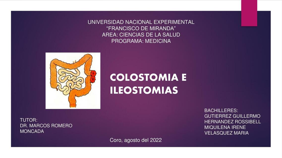  Colostomias e Ileostomias