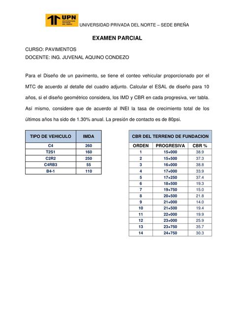 Examen parcial Pavimentos UPN WA