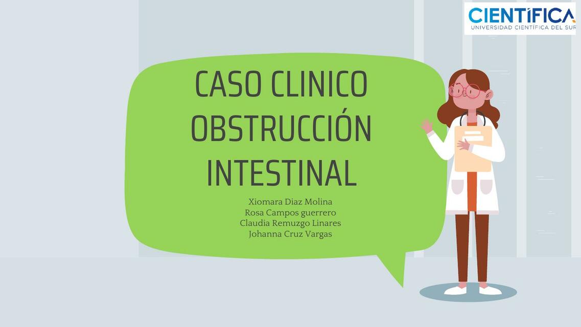 Caso Clinico Obstrucción intestinal