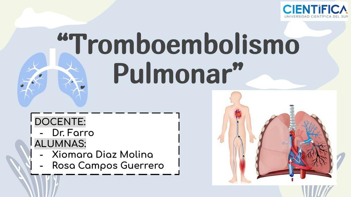 Tromboembolismo Pulmonar