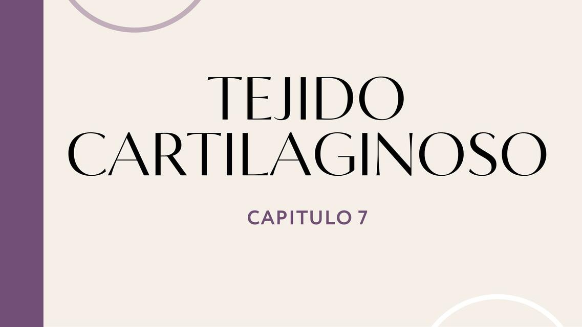 Tejido Cartilaginoso