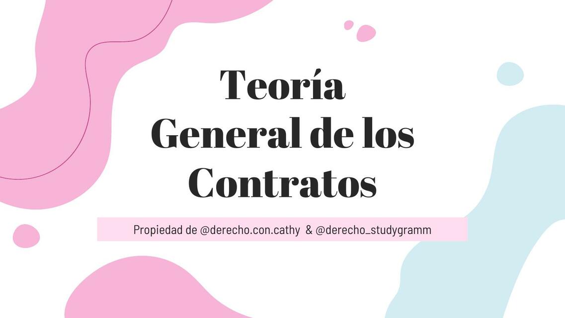 Teoría General de los Contratos Flashcards