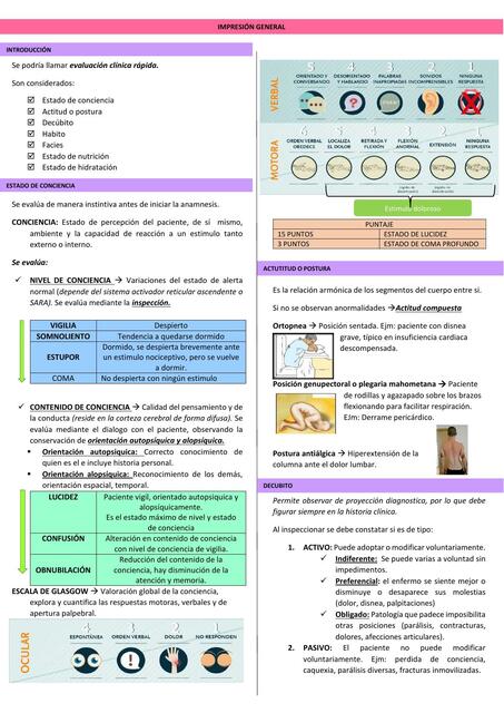 Impresion general - Evaluación clinica rápida