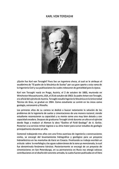 BIOGRAFIA DE KARL VON TERZAGHI