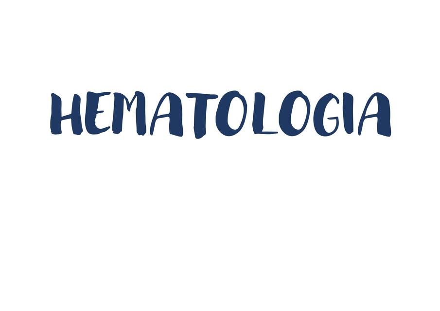 Hematología 