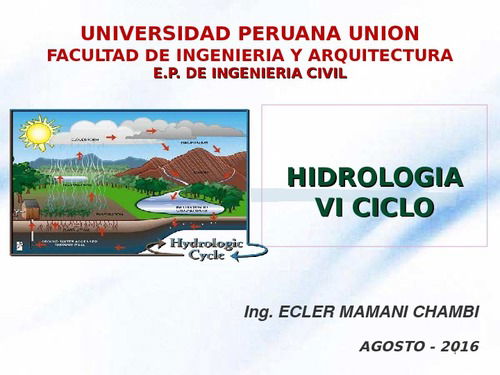 Introduccion Hidrologia.Ppt