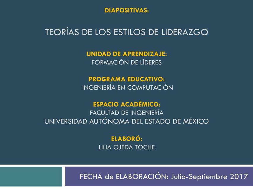 Teorías de los Estilos de Liderazgo. Cómo Ejercer un Liderazgo Adecuado