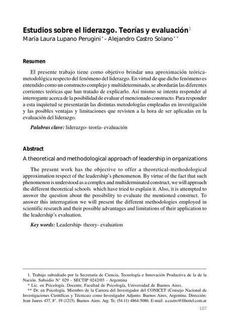 Como Ejercer un Liderazgo Adecuado. Estudios sobre el Liderazgo. Teorías 