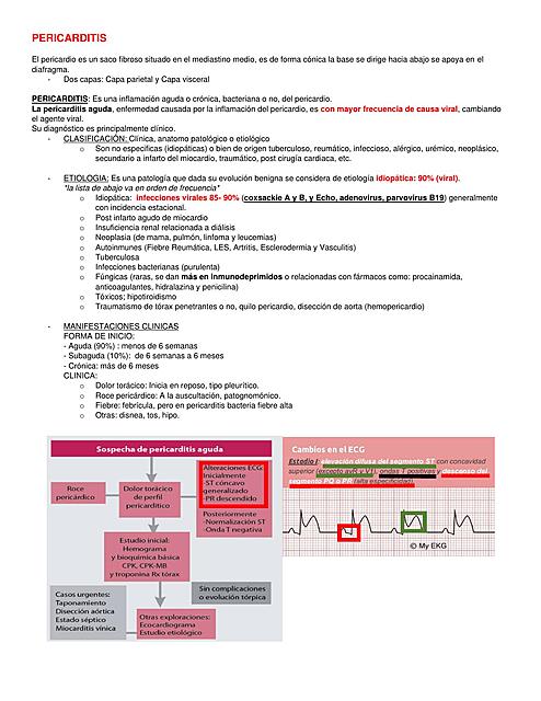 PERICARDITIS resumen 