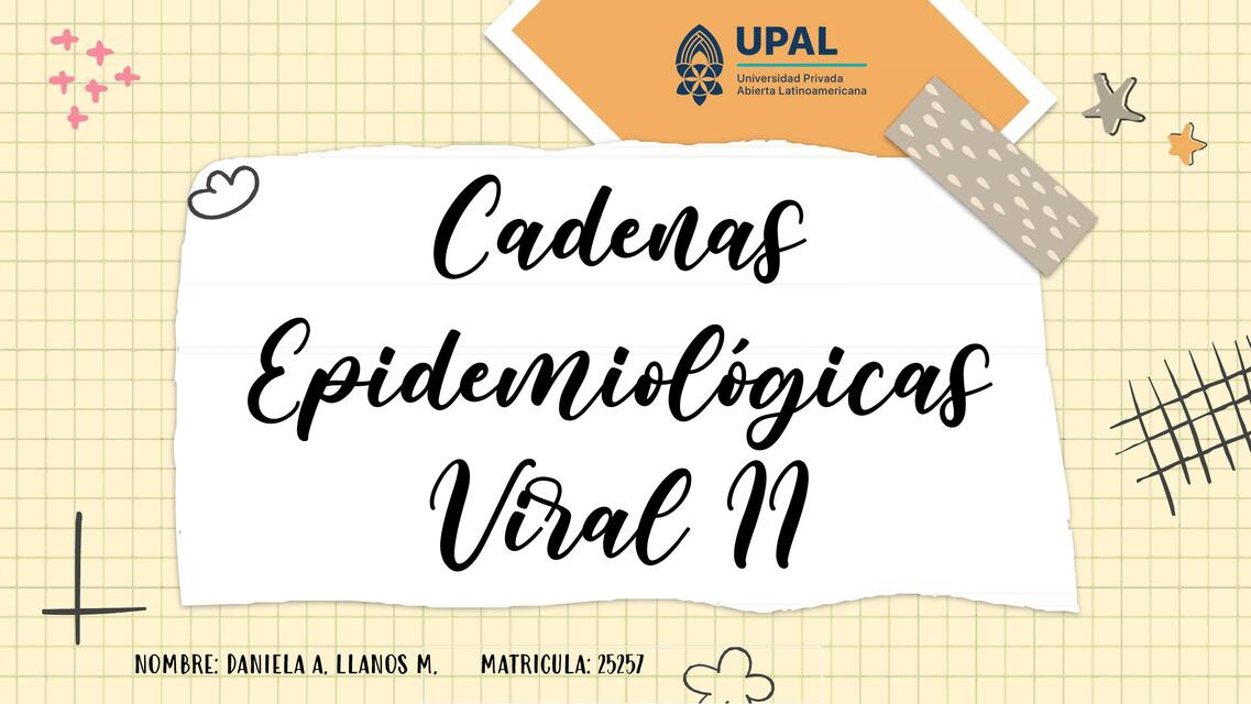 CADENA EPIDEMIOLOGICA VIRAL II