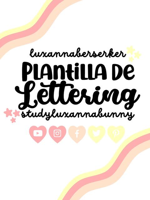 Plantilla de Lettering 