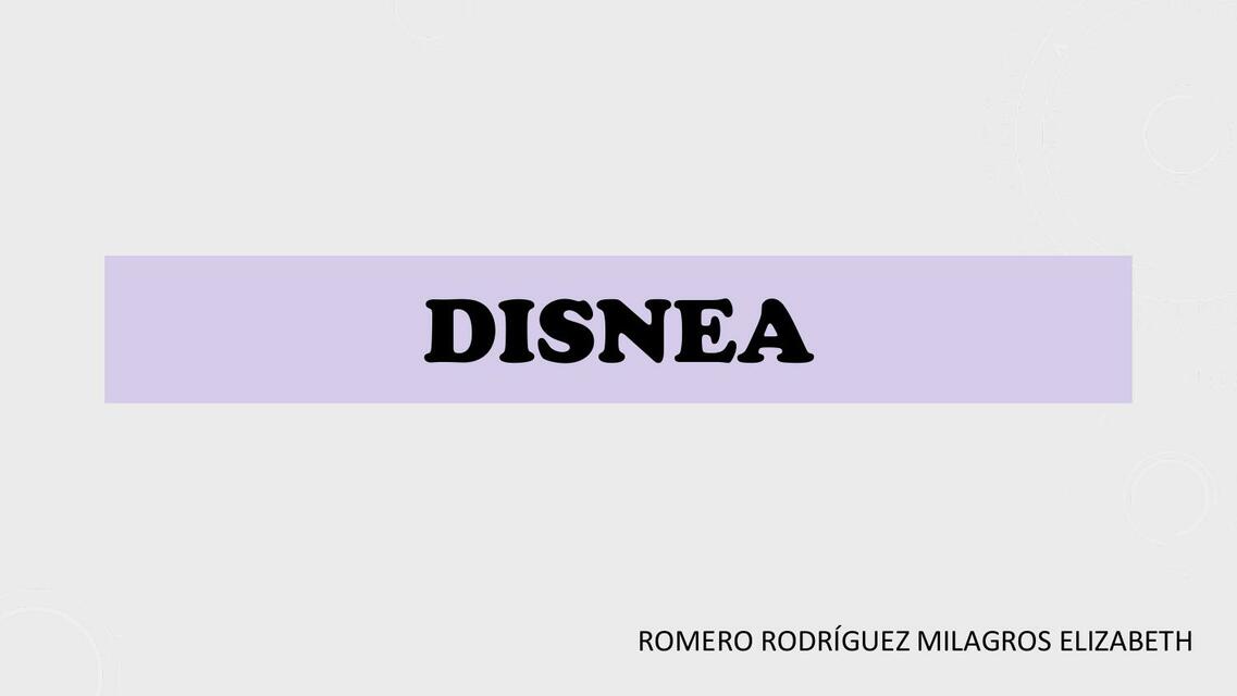 DISNEA