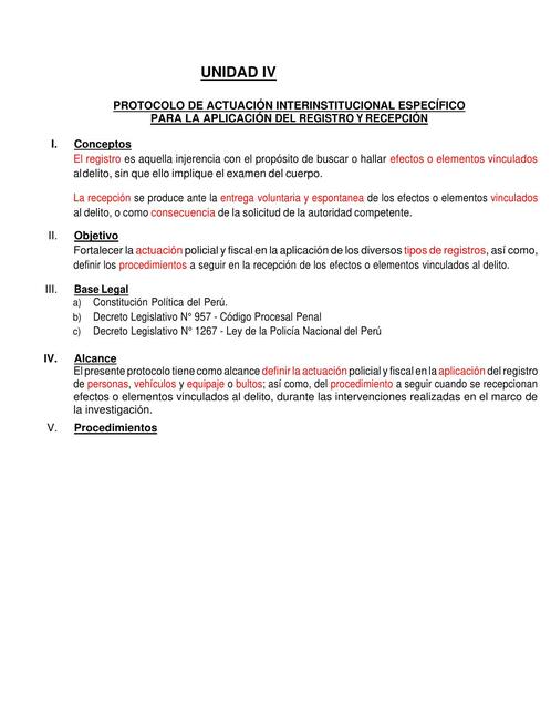 PROTOCOLO DE ACTUACIÓN INTERINSTITUCIONAL ESPECÍFICO PARA LA APLICACIÓN DEL REGISTRO Y RECEPCIÓN 