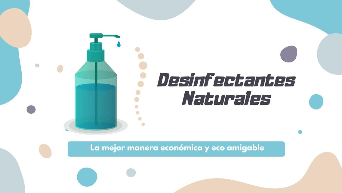 Desinfectantes Naturales 