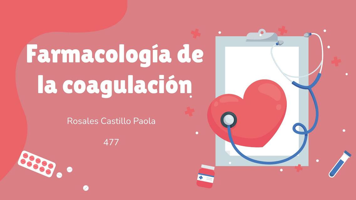 Farmacología de la coagulación