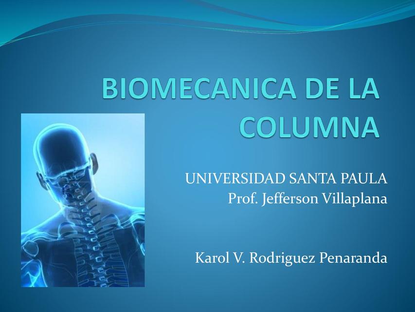 Biomecanica De La Columna | YUDOC.ORG | UDocz