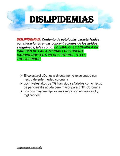 Dislipidemias 