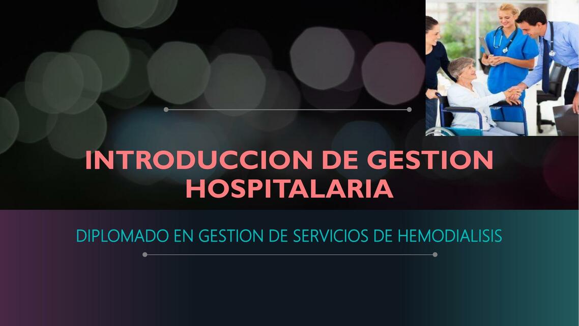 Introducción de Gestión Hospitalaria 