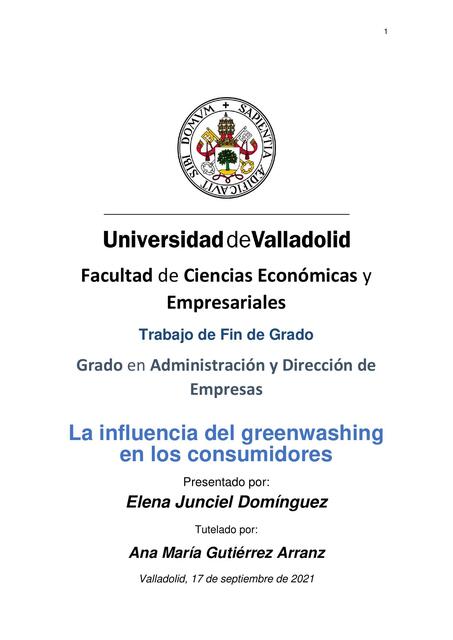 La influencia del greenwashing en los consumidores.