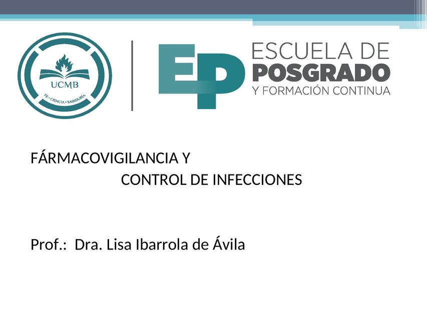 Farmacovigilancia- Control de Infecciones 