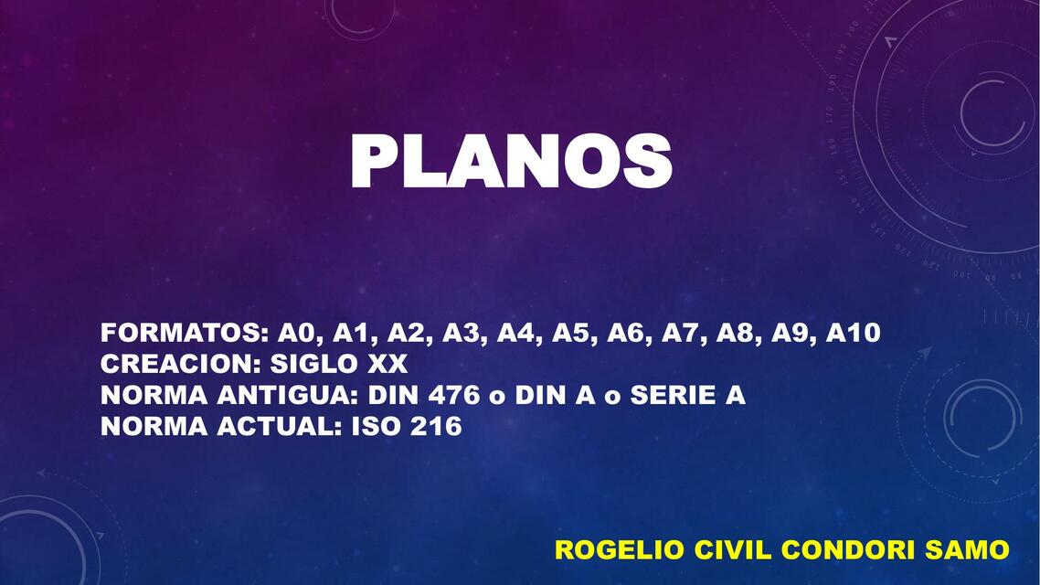 PLANOS