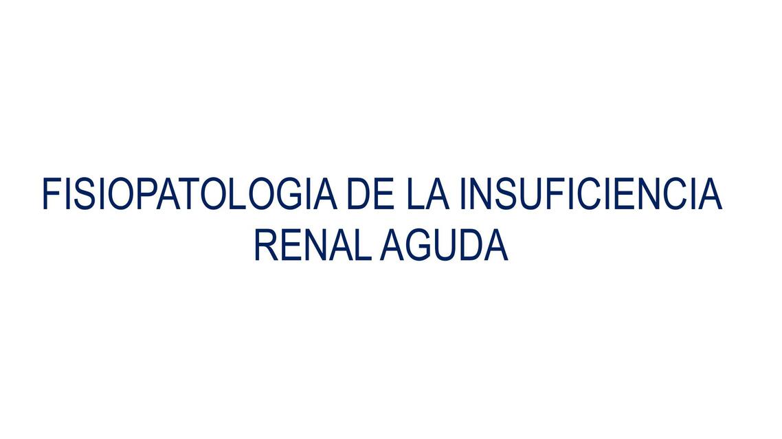 Insuficiencia Renal Aguda