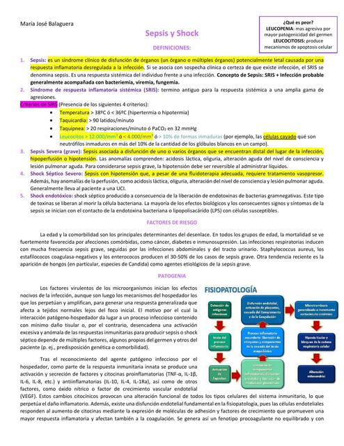 Sepsis y Shock