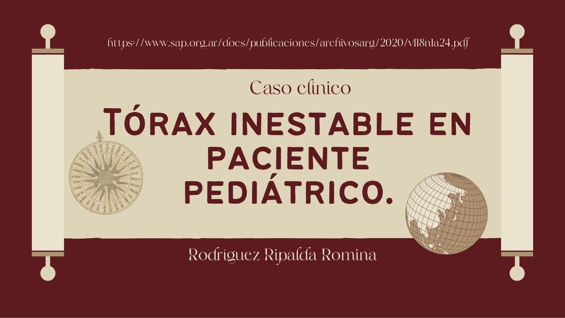 Tórax Inestable en Paciente Pediátrico 