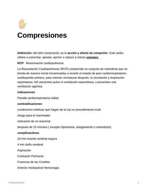 Compresiones