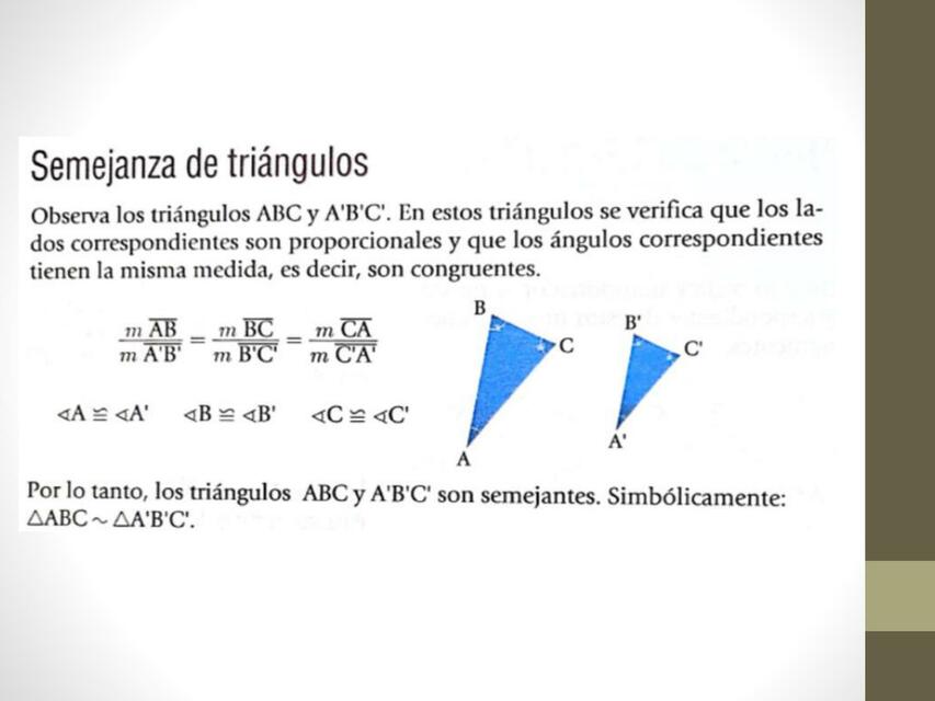 Semejanza de Triángulos