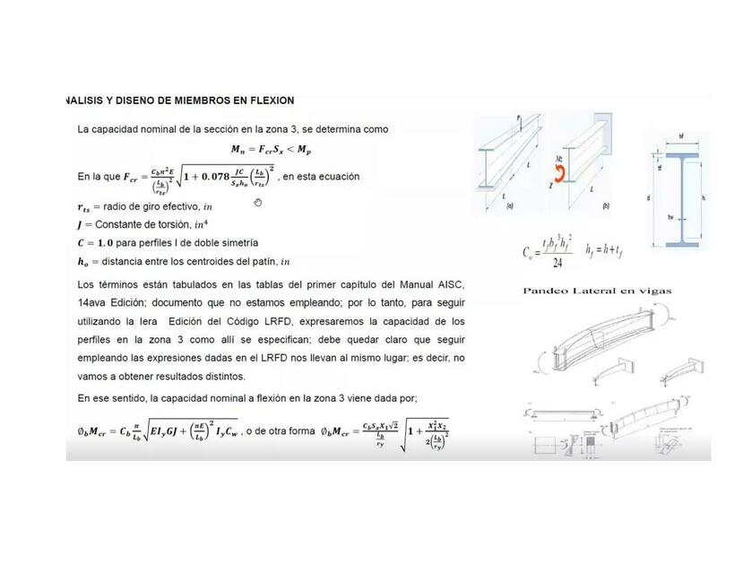 Análisis y Diseño de Miembros en Flexión 