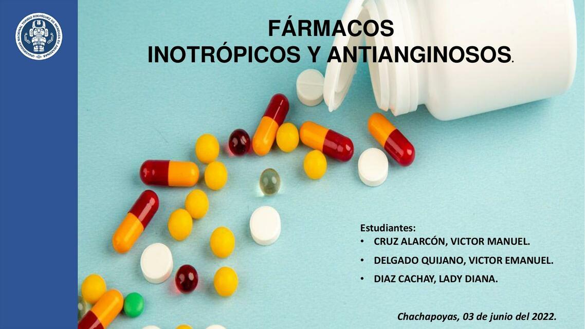 Fármacos Inotrópicos y Antianginosos 