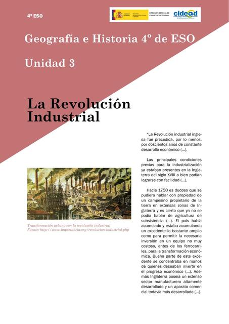  La Revolución Industrial