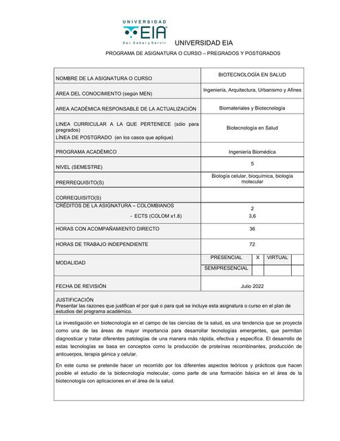 Contenido Biotecnología en Salud 2