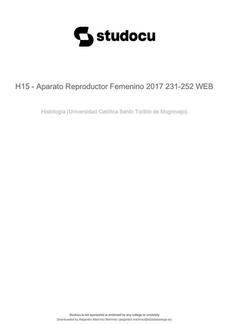 Aparato Reproductor Femenino 