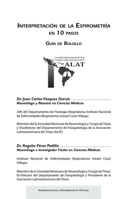 Interpretacioón de la Espirometría en 10 pasos Guia