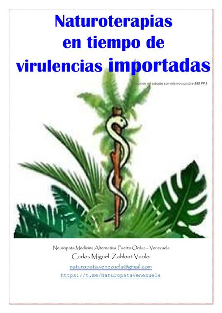 Naturopata virulencias importadas